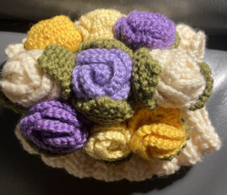 Knitted Teapot Cosy Flowers - $8.30