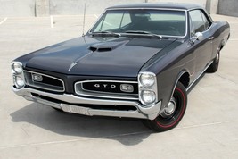 1966 Pontiac Tempest GTO blk | 24x36 inch POSTER | vintage classic car - £16.43 GBP