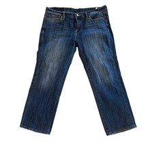 Lucky Brand Womens Blue Denim Jeans Size 12/31 Straight Leg Mid Rise Cot... - $284.60 MXN
