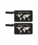 Luggage Tags Adventure Awaits World Map Travel Gifts Accessories for Women Men - £13.32 GBP