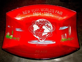 1964-65 New York WORLD&#39;s FAIR Plastic Tray Plate Bowl 10x7.5x1.25&quot; - £12.10 GBP