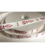 Delta Sigma Theta Sorority Greek Letters Vertical Inspired Grosgrain Rib... - £7.89 GBP