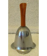 Art Deco Chase Chrome Floriform Dinner Bell with Butterscotch Bakelite H... - €128,10 EUR