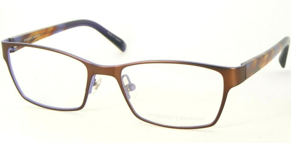 PRODESIGN DENMARK 1296 5021 MATTE BROWN EYEGLASSES  51mm (RIGHT LENS MIS... - $63.86