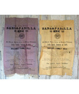 2 Daltons Sarsaparilla Belfast ME advertising flyers 1893 patent medicine - $932.93 MXN