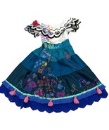 Disney Encanto Mirabel Dress Kids Size 4 Tiered Skirt &amp; Ruffle Sleeve Em... - $350.94 MXN