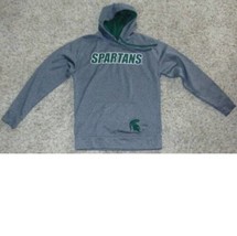 Mens Hoodie Champion NCAA Michigan State Spartans MSU Gray Football Sweatshirt-S - $16.83