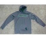 Mens Hoodie Champion NCAA Michigan State Spartans MSU Gray Football Swea... - £13.29 GBP