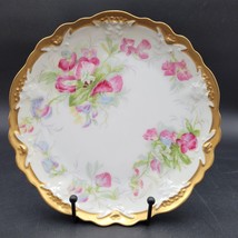 Antique c.1906-20 Coronet Limoges France Porcelain Floral Gold Gilding Pate - $39.59