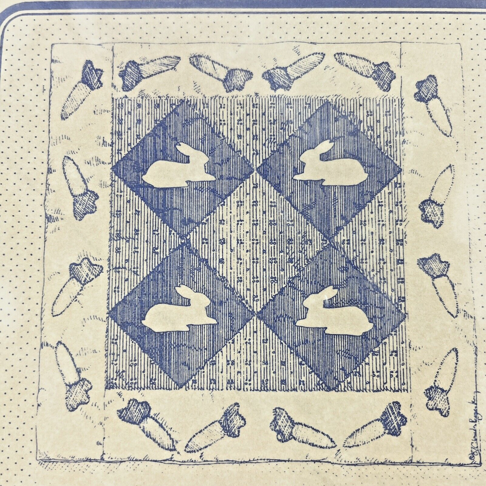 Animal Crackers Quilt Pattern Bunny Rabbits 24x24 in. Item image 4
