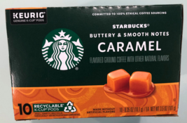 STARBUCKS CARAMEL FLAVORED COFFEE KCUPS (10CT) BEST BUY DATE 9-13-24 - £11.90 GBP