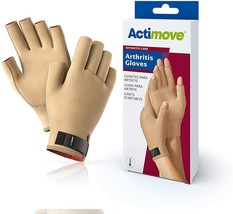 Actimove Arthritis Care Arthritis Gloves (Beige) Large warmth and medical compre - £18.13 GBP