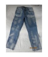 Abercrombie Fitch Womens Mom Jeans Light Wash Distressed Frayed Hem Size 29 8L - $16.28