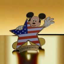 Disney Store Pin Mickey Mouse American Flag Star United States Patriotic... - $15.87