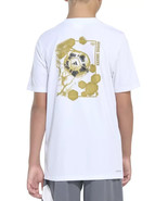 adidas Boys&#39; AEROREADY Soccer Heat Map Graphic T-Shirt White Size XL (18... - $275.85 MXN