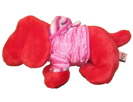 1998 TY BEANIE BUDDIES RED ROVER PLUSH DOG BUDDY with PINK HOOD JACKET H... - $12.60