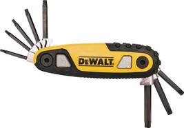 NEW DeWALT DWHT70264 Ergonomic Solid Steel Star Locking Hex Key Set 8pc 7514029 - £31.45 GBP