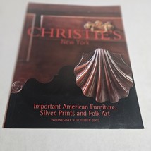 Christie&#39;s Important American Furniture Silver Prints Folk Art October 9, 2002 - $13.98