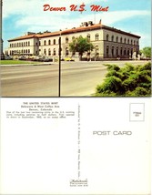 Colorado Denver United States Mint Classic Cars American Flag Vintage Postcard - £7.48 GBP