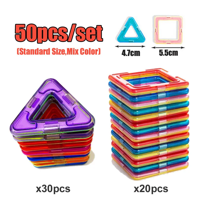 Standard Size Magnetic Building Blocks Magnetic Designer Construction Toys Model - £12.59 GBP+