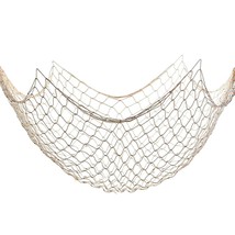 1 Pack Fish Net Decorations For Party,Natural Cotton Hawaiian Party Fish Net Dec - £10.16 GBP