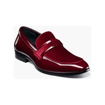 Stacy Adams Spratley Moc Toe Saddle Slip On Dress Shoes Burgundy 25686-601 image 10
