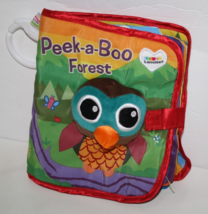 Lamaze Baby Peek-A-Boo Forest Bird Soft Cloth Crinkle Book 7&quot; Sensory To... - $7.77