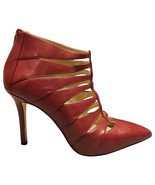 Michael Kors Mavis Back Zip Stiletto Heels Womens US 9M Burgundy Pointed... - $46.87