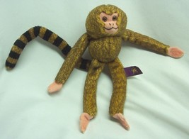 Tangerine Press Striped Tail Pygmy Marmoset 8" Plush Stuffed Animal Toy - £13.02 GBP