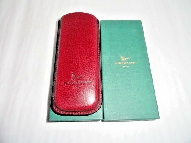 R. D. Gomez Burgundy Leather Glasses Case - $45.00