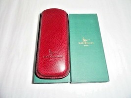 R. D. Gomez Burgundy Leather Glasses Case - $856.64 MXN