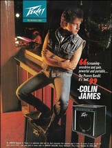 Colin James 1991 Peavey Bandit guitar amp 1991 advertisement ad print - $4.50