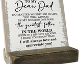 Fathers Day Gifts for Dad from Daughter Wood Plaque Gift, Dear Dad I Lov... - $26.05