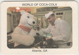 Postcard World of Coca Cola Atlanta Georgia Polar Bear and Soda Jerk Unused - £5.44 GBP