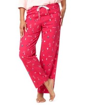 HUE Womens Holiday Classic Pajama Pants Size Large Color Cupid - £27.25 GBP