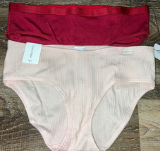 Calvin Klein ~ 2-Pair Women&#39;s Hipster Underwear Modal &amp; Cotton Blend ~ M - £15.93 GBP