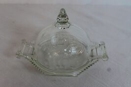 An item in the Pottery & Glass category: Vintage Jeannette Glass "Baltimore Pear” Covered Butter/Cheese Dish -1950s RG43
