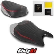 Hayabusa Seat Covers with Gel 2021-2023 Suzuki Luimoto Red White Tec-Grip Suede - £353.33 GBP