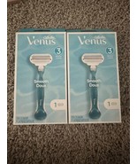 Lot Of 2 - Gillette Venus Smooth Women&#39;s 3-Blade Razor; 1 Razor 1 Cartridge - $18.40 CAD
