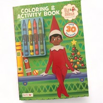 Elf On The Shelf Coloring &amp; Activity Book Incl Crayons 30 Stickers NEW - £8.68 GBP