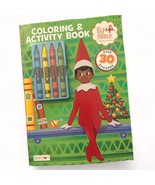 Elf On The Shelf Coloring &amp; Activity Book Incl Crayons 30 Stickers NEW - £8.55 GBP