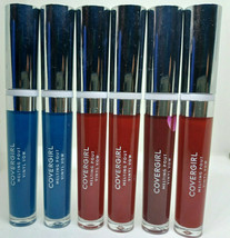 Mixed lot of 6 Covergirl Melting Pout Vinyl Vow Full Coverage Lip Gloss NEW - $16.78