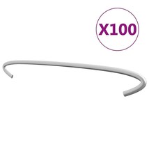  Gabion Hooks 100 pcs Galvanized Steel 11.8&quot; - $81.12