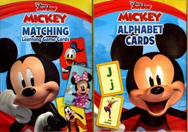 Disney Junior Mickey - Matching Learning &amp; Alphabet  -  36 Flash Cards Set - £14.00 GBP