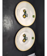John Deere Tractor 9&quot; Salad Plates “Nothing Runs Like a Deere&quot; Gibson SE... - $15.84