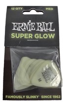 Ernie Ball Cellulose Guitar Picks - Medium Super Glow - 12 Pack (9225) - £4.78 GBP