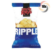 10x Bags Uncle Ray's Ripple Original Potato Chips | 4.5oz | Fast Shipping - £24.64 GBP