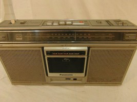 Vintage Large Panasonic Radio RX-5020 Gray AM/FM Boombox /Recorder Tested Works - £82.85 GBP
