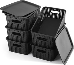 Lidded Container Organizers For Shelves, Desktop Drawers, Closets, And Bedrooms - £31.99 GBP