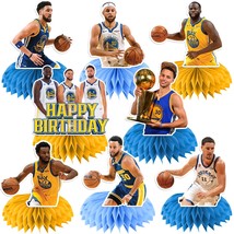 Warriors Party Decorations Honeycomb Centerpieces, Warriors Birthday Party Decor - £20.43 GBP